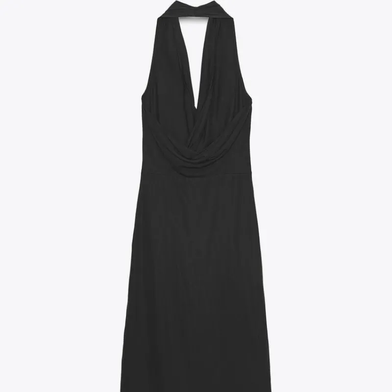 Vestido MIDI fluido drapeado