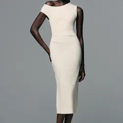 Vestido Midi Frunces