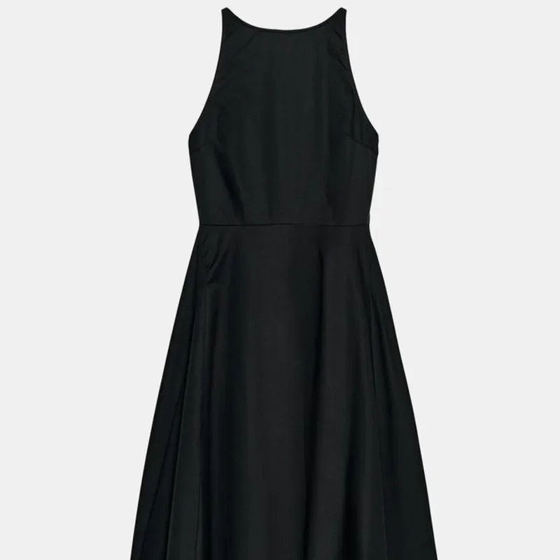 Vestido Midi Gabardina Volumen