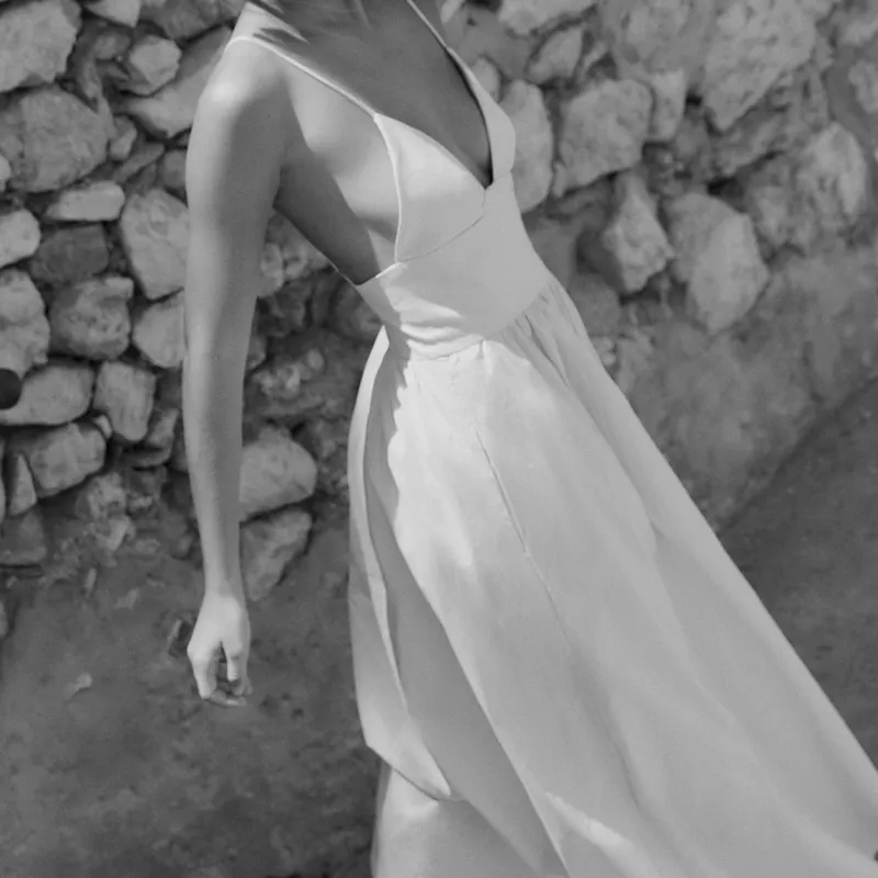 Vestido Midi Popelin