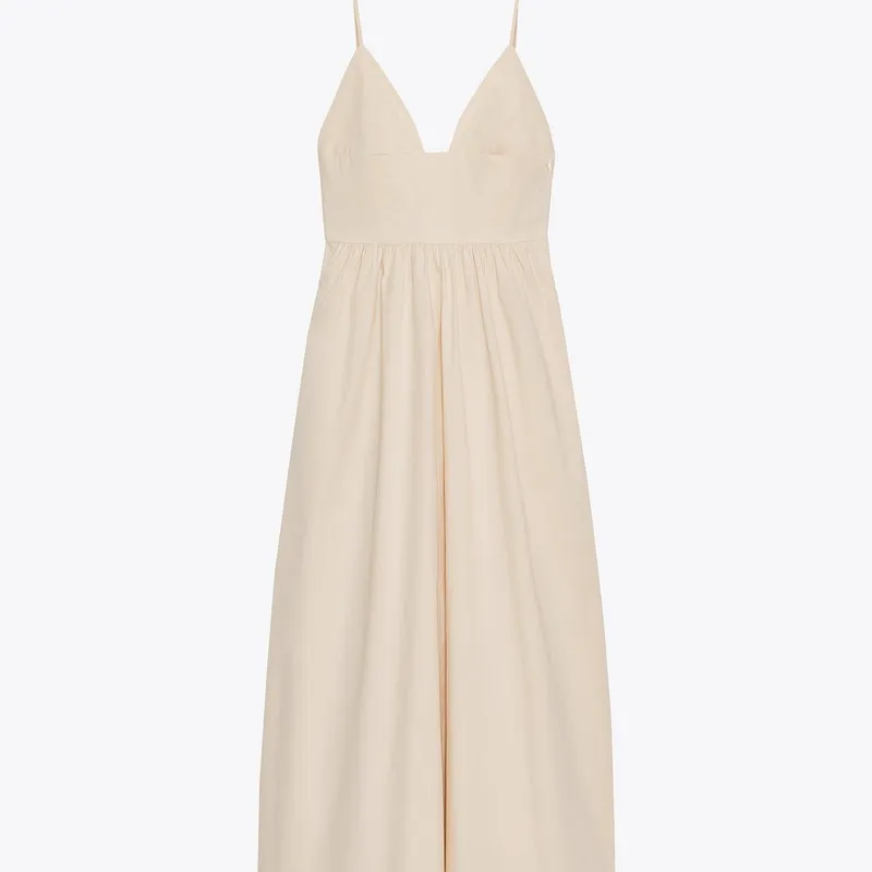 Vestido Midi Popelin