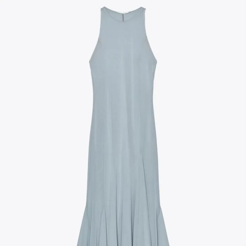 Vestido Midi Tul Godets