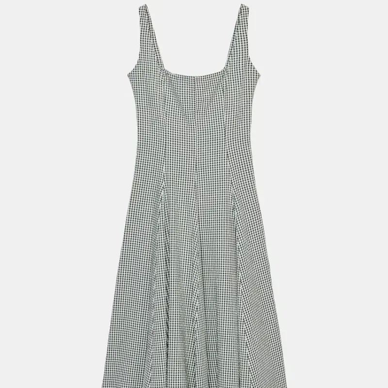 Vestido Mido Cuadro Vichy