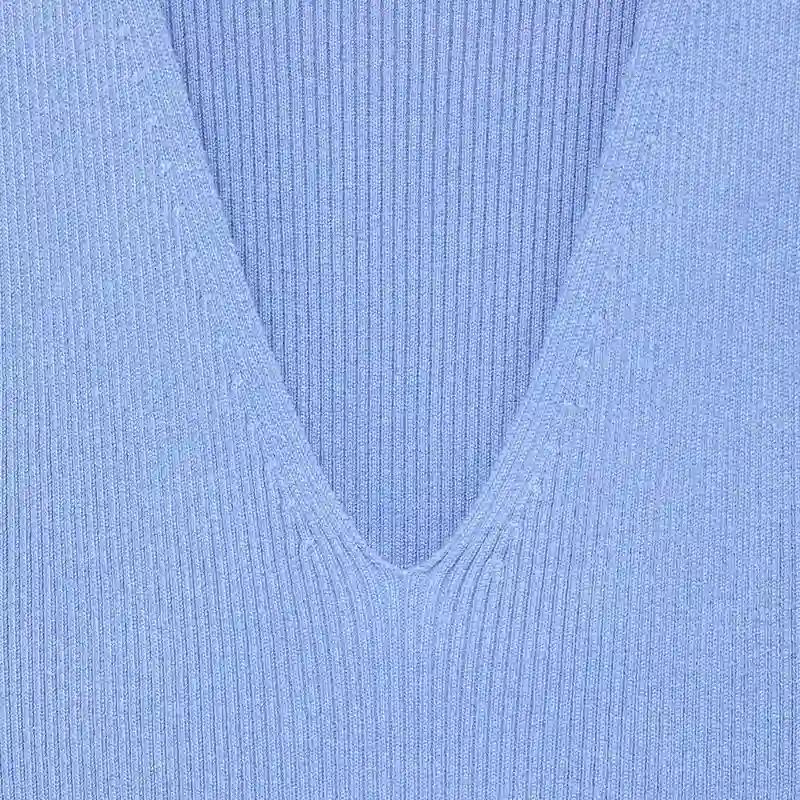 Vestido Punto Escote Pico