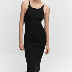 Vestido side slit knit 