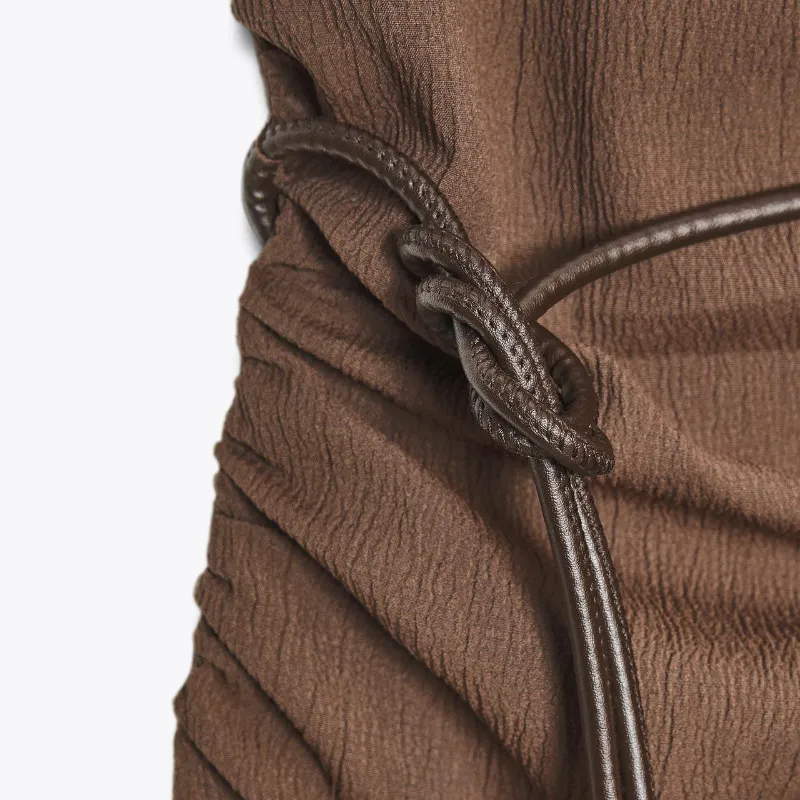 Vestido Textura Cinturón 