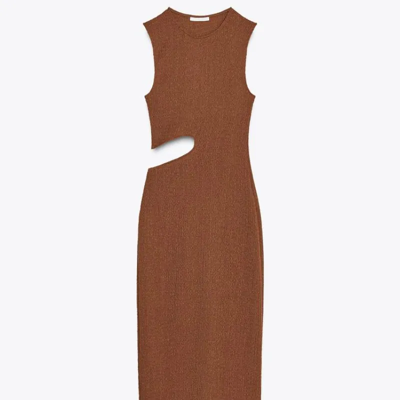 Vestido Textura Cut Out