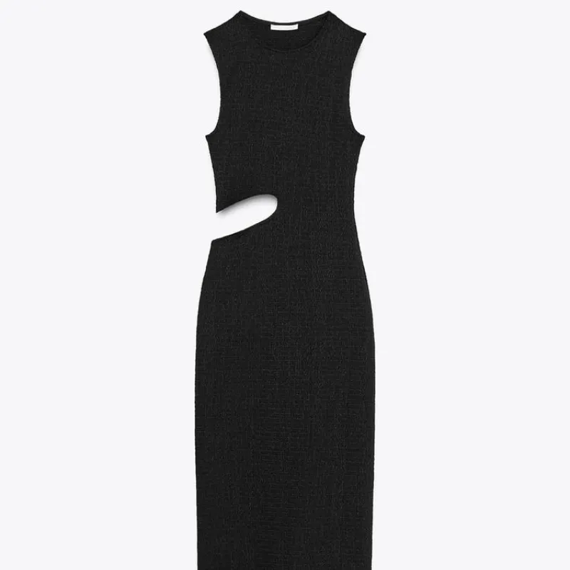 Vestido Textura Cut Out