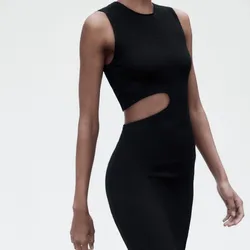 Vestido Textura Cut Out