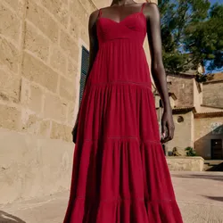Vestido tirantes Frambuesas