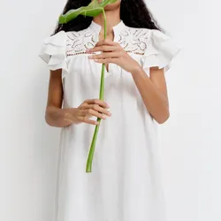 Vestido Vuelos Bordados