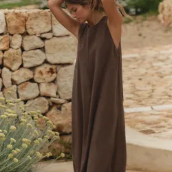 Vestido MIDI fluido Volumen