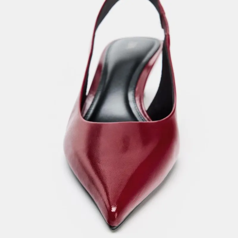 Zapato Piel Tacón Kitten