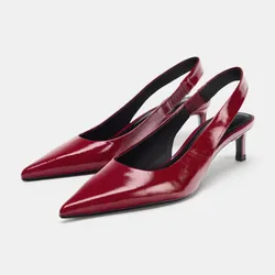 Zapato Piel Tacón Kitten