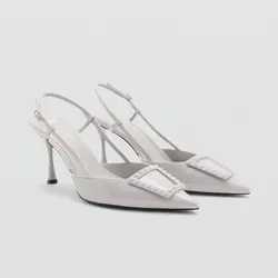 Zapato tacón destalonado charol