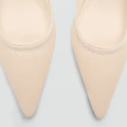 Zapato Tacón Mesh Destalonado