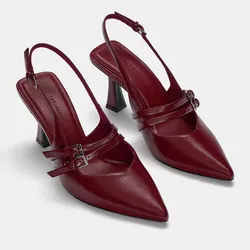 Zapatos punti finos doble hebilla