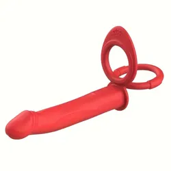Anillo con Dildo para Doble penetración