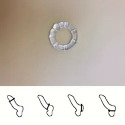 Anillo de Silicona con perlas