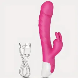Vibrador tipo Conejo con Empuje