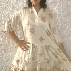 Vestido Mangas cortas 