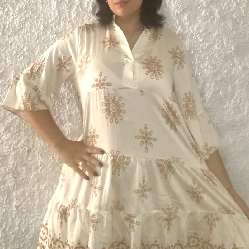 Vestido Mangas cortas 
