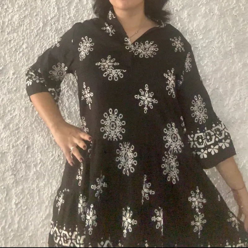 Vestido Mangas cortas 