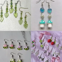 Aretes bonitos 🌷🦋🍃🍓