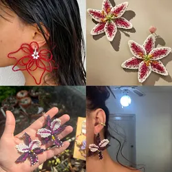Aretes de orquídeas🌸