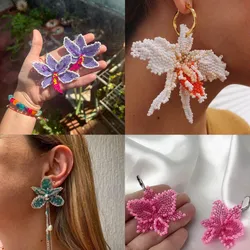 Aretes de orquídeas🌺