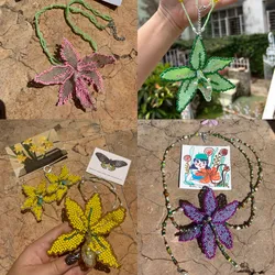 Collares de orquídeas🌸