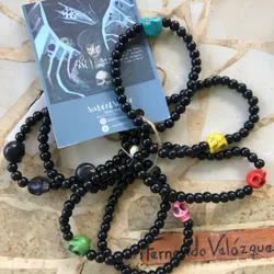 Pulseras con carabelas de ónix💀