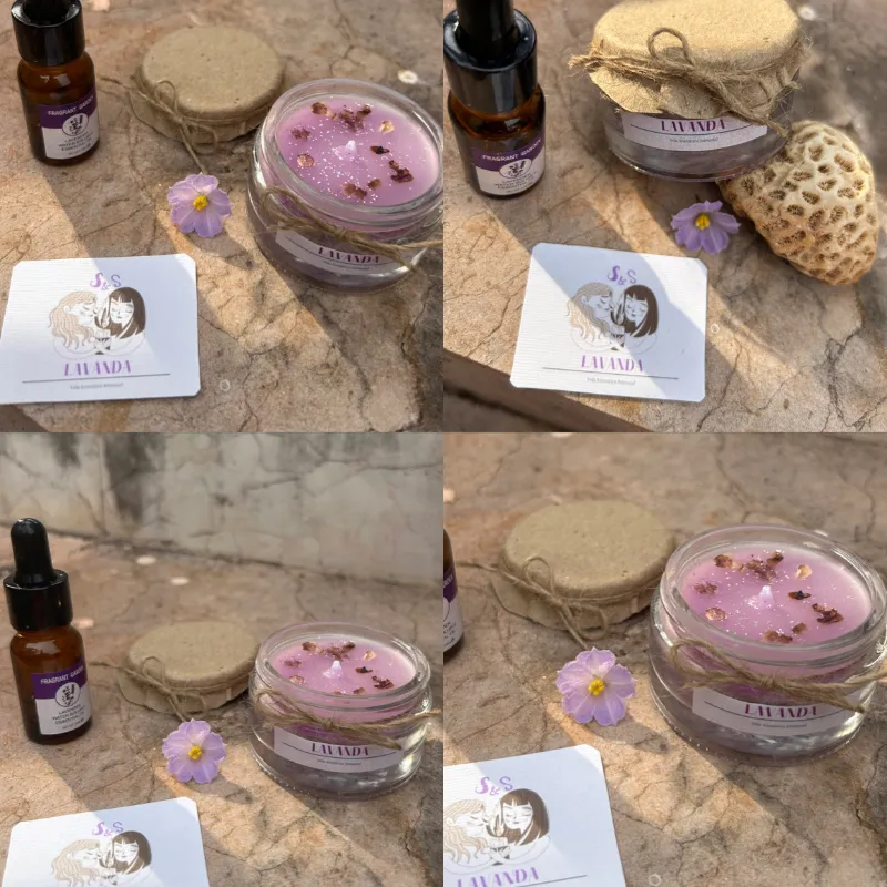 Vela Aromática de Lavanda🪻Formato pequeño 