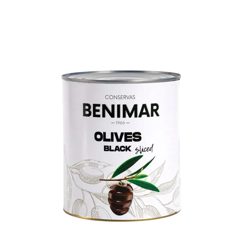 Aceitunas negras en rodajas marca Benimar