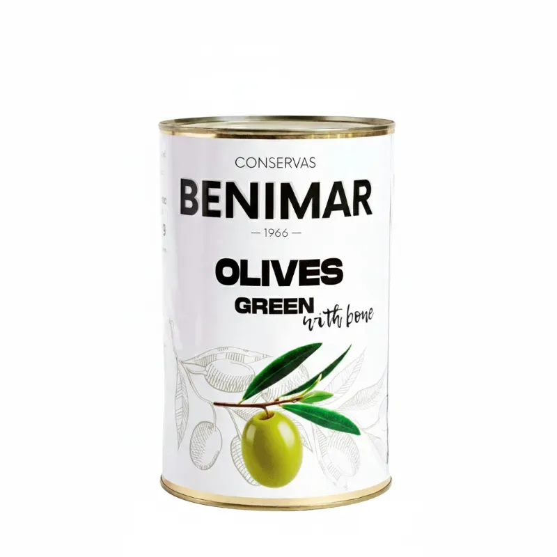 Aceitunas verdes con hueso marca Benimar