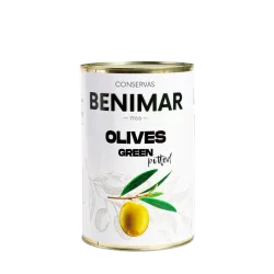 Aceitunas verdes deshuesadas marca Benimar 370 ml
