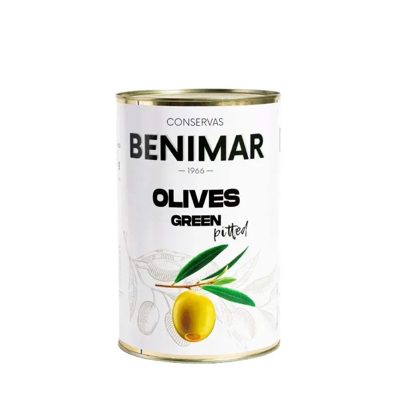 Aceitunas verdes deshuesadas marca Benimar