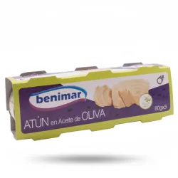 Atún listado en aceite de oliva marca Benimar  