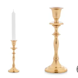 Candelabro mediano dorado (20 cm)