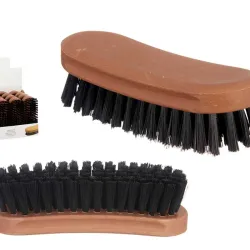 Cepillo negro de plástico para calzado 