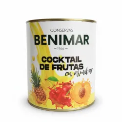 Coctel de frutas en almíbar marca Benimar 3 kg