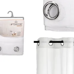 Cortinas (140 x 260 cm) visillo blanca 