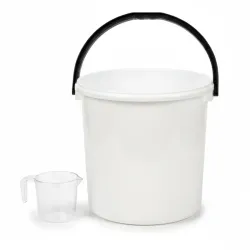 Cubo de asa plástica blanco 10 L