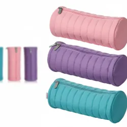 Estuche cilindro acolchado (3 colores)