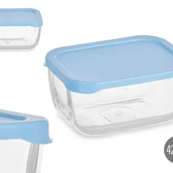 Fiambrera snow box tapa azul 420 ml