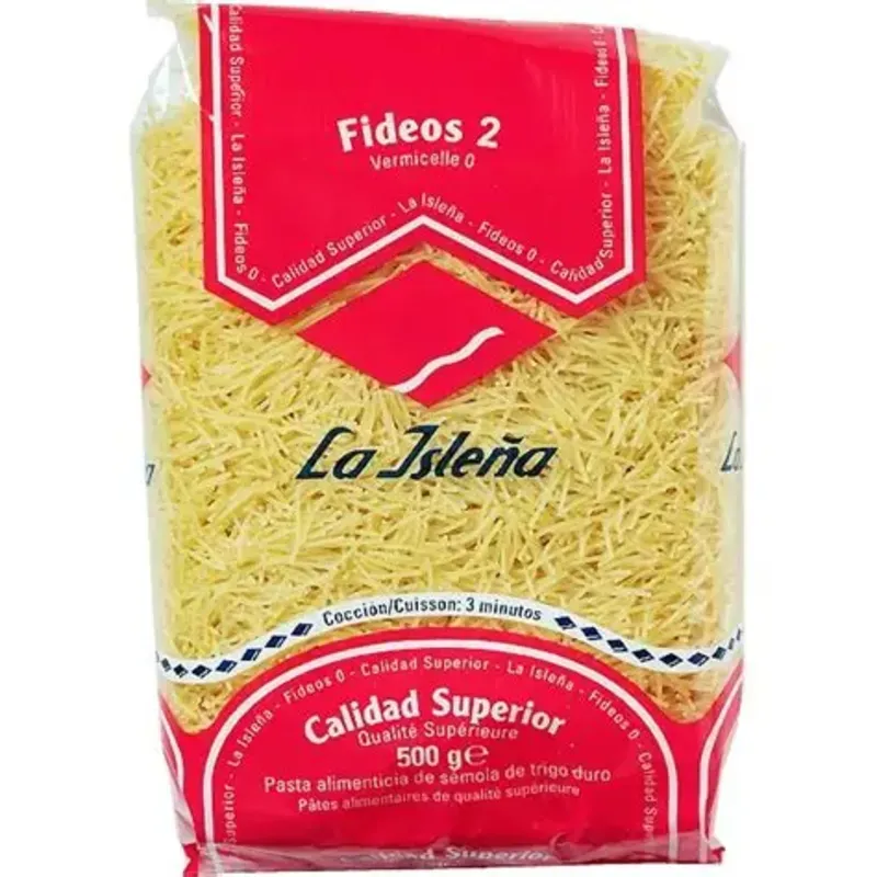 Fideo no. 2 marca La isleña