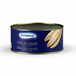 Filete de caballa en aceite vegetal marca Benimar 