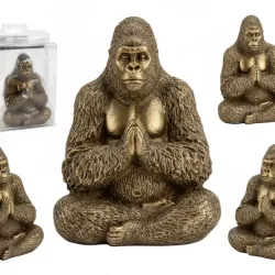 Gorila posición yoga dorado
