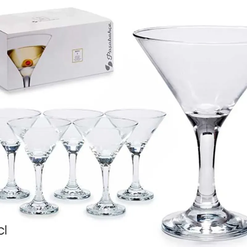 Juego 6 copas martini bistro 190 ml