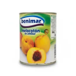 Melocotón en almíbar marca Benimar 1 kg